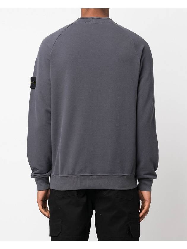 Stretch Cotton Fleece Mock Turtleneck Sweatshirt Lead - STONE ISLAND - BALAAN 4