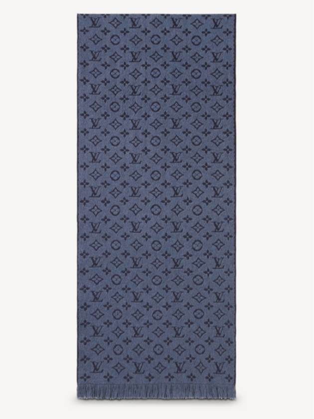 Monogram Classic Scarf Navy - LOUIS VUITTON - BALAAN 3