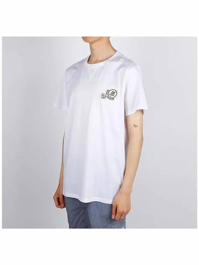 8C00058 8390Y 001 Logo Patch Short Sleeve T-Shirt - MONCLER - BALAAN 2