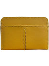 Timeless Logo Card Wallet Yellow - TOD'S - BALAAN 4