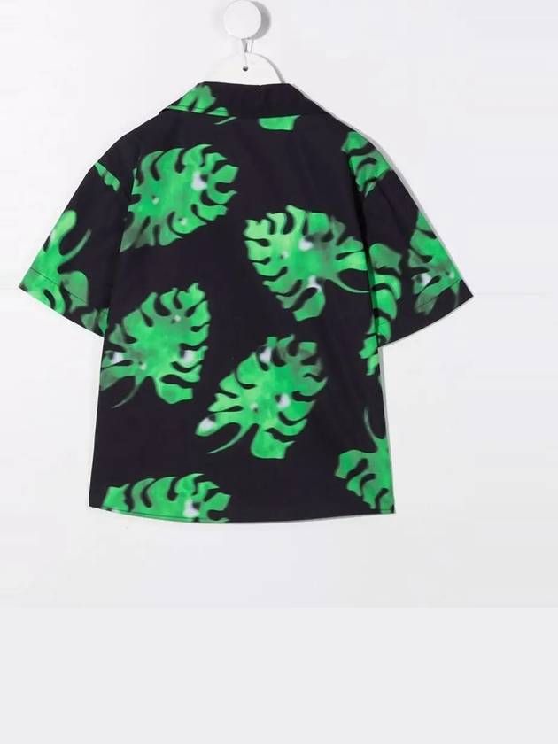 Kids Women s Logo Leaf Print Shirt MS028923 080 - MSGM - BALAAN 3