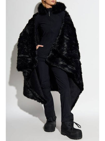 Balenciaga Faux Fur Cape From The Skiwear Collection, Women's, Black - BALENCIAGA - BALAAN 2