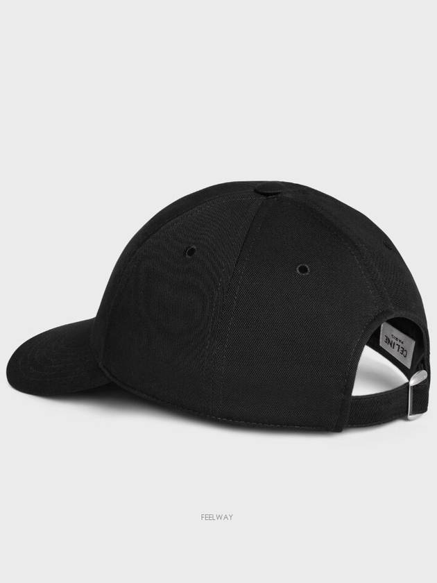 Triumph Logo Cotton Ball Cap Black - CELINE - BALAAN 5