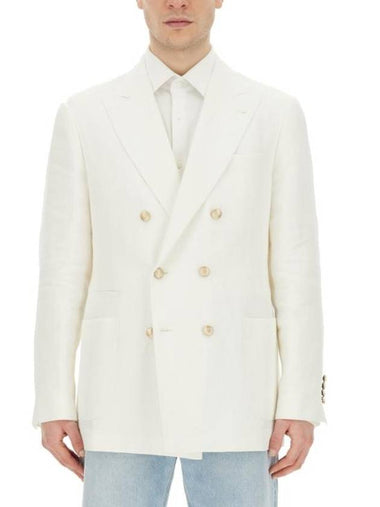 Jacket MS4987BBDE C8963 WHITE - BRUNELLO CUCINELLI - BALAAN 1