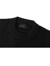 Compass Badge Wool Knit Top Black - STONE ISLAND - BALAAN 4