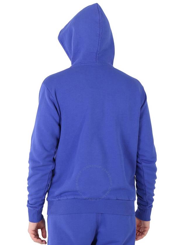 Marcelo Burlon Men's Blue Cross Logo Regular Hoodie, Size Small - MARCELO BURLON - BALAAN 3