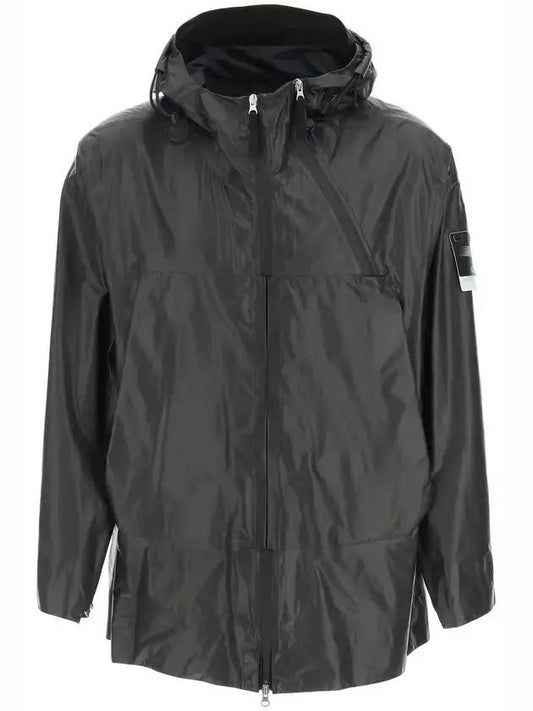 Men's Shadow Hooded Windbreaker Black - STONE ISLAND - BALAAN 1