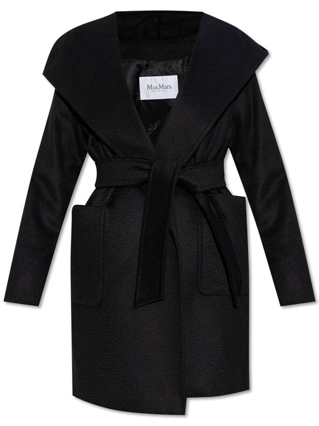 Rialto Robe Single Coat Black - MAX MARA - BALAAN 2