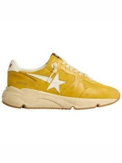 Running Sole White Leather Star Low Top Sneakers Yellow - GOLDEN GOOSE - BALAAN 2