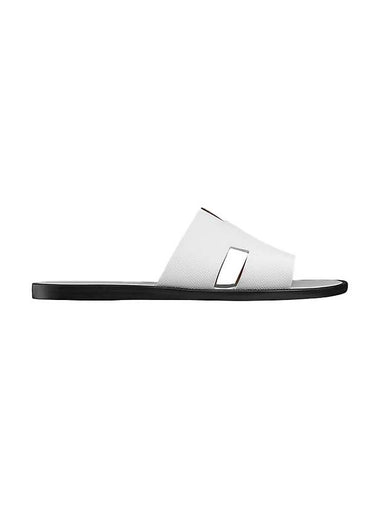 Izmir Epsom Calfskin Slippers White - HERMES - BALAAN 1