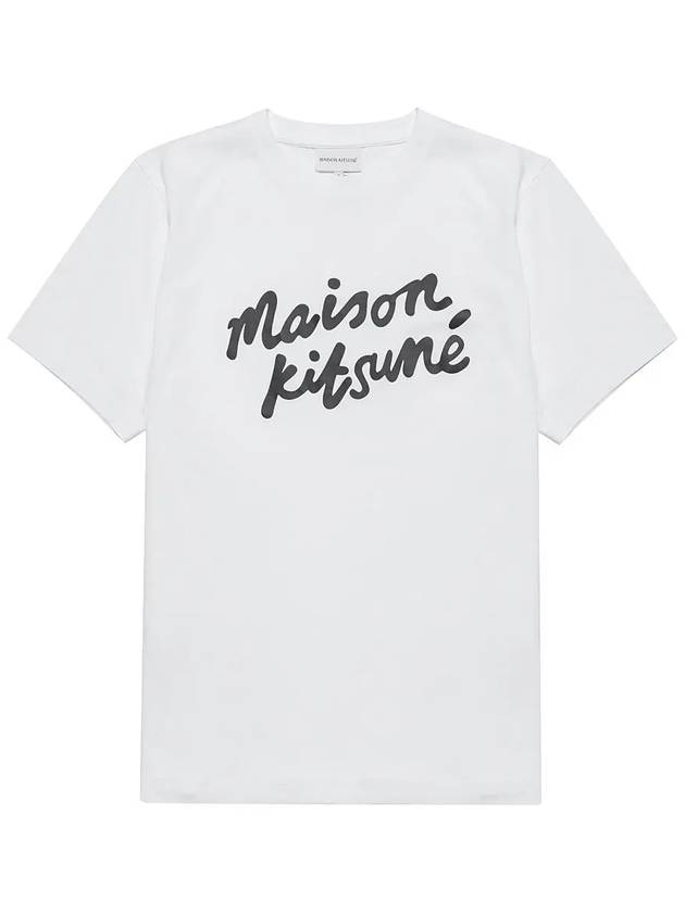 Handwriting Comfort Short Sleeve T-Shirt White - MAISON KITSUNE - BALAAN 2