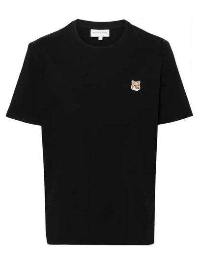 Fox Head Patch Classic Short Sleeve T-Shirt Black - MAISON KITSUNE - BALAAN 2