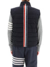 Center Back Striped Ski Down Vest Navy - THOM BROWNE - BALAAN 5