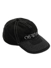 Bukishi logo embroidery ball cap black - OFF WHITE - BALAAN 3