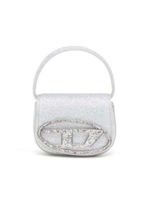 1DR XS Glitter Fabric Shoulder Bag Silver - DIESEL - BALAAN 2