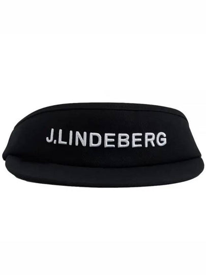 Viktor Embroidered Logo Visor Black - J.LINDEBERG - BALAAN 2