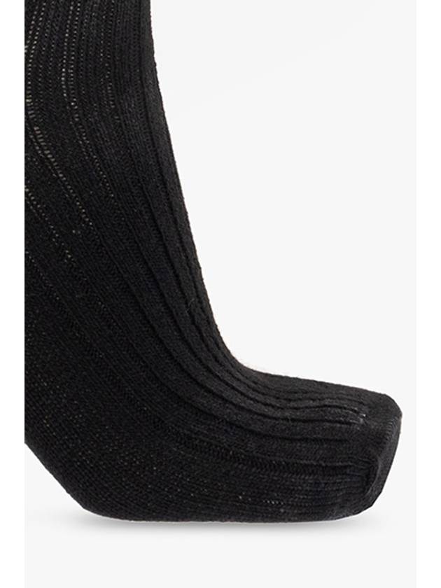 Hanro Ribbed Socks, Women's, Black - HANRO - BALAAN 4