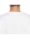 Men's Logo Embroidery Short Sleeve T-Shirt White - ALEXANDER MCQUEEN - BALAAN 8