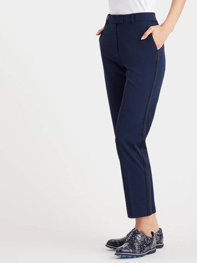 Women's Lux 4 Way Stretch Twill Straight Pants Navy - G/FORE - BALAAN 2