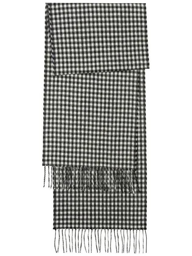 Harry Wool Check Muffle Black - A.P.C. - BALAAN 3