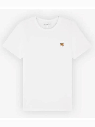 Fox Head Patch Regular Short Sleeve T-Shirt White - MAISON KITSUNE - BALAAN 2