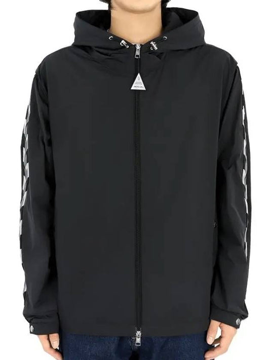 Men's MIRA Windbreaker Hooded Jacket Black 1A00047 54A91 999 - MONCLER - BALAAN 2