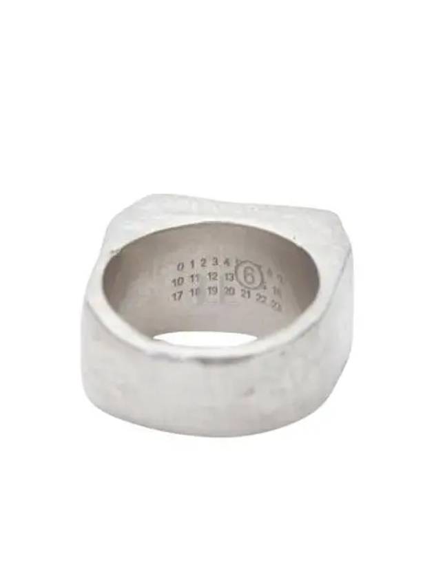 Geometric Numbers Motif Ring Silver - MAISON MARGIELA - BALAAN 2