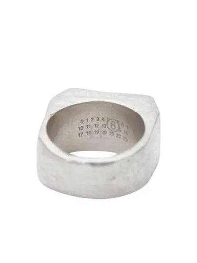 Geometric Numbers Motif Ring Silver - MAISON MARGIELA - BALAAN 2