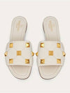 Roman Studded Quilted Nappa Slippers Ivory - VALENTINO - BALAAN 2