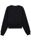 Logo Print Cotton Sweatshirt Black - VIVIENNE WESTWOOD - BALAAN 3