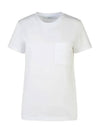 PAPAIA Pocket Logo T Shirt White 2421946011 001 - MAX MARA - BALAAN 1