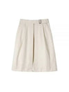 Cotton Kinch Waist A Line Skirt Off White - MARGARET HOWELL - BALAAN 2