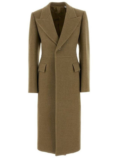 Tailored Wool Single Coat Straw - BURBERRY - BALAAN 2