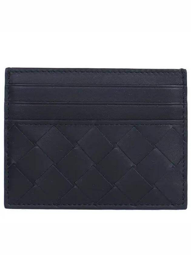 Intrecciato Leather Card Wallet Black - BOTTEGA VENETA - BALAAN 2