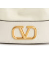 V logo signature chain nappa mini bucket bag light ivory - VALENTINO - BALAAN 10