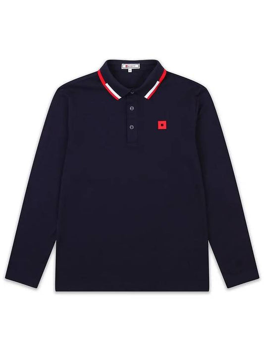 Golfwear Yokoeri Long Sleeve Shirt Navy - ONOFF - BALAAN 2