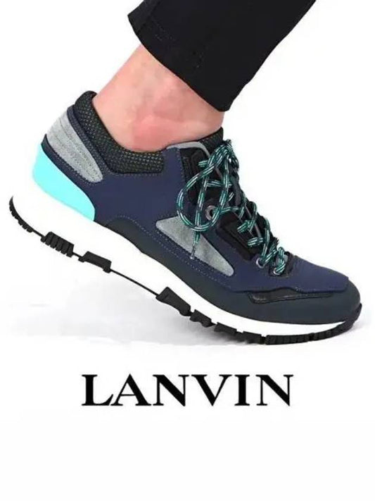 Rubber Nappa Patchwork Running Shoes 270556 - LANVIN - BALAAN 1