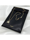 Triomphe Rhinestone Brass Crystal Necklace Gold - CELINE - BALAAN 4