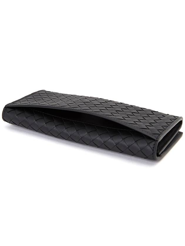 Intrecciato Continental Long Wallet Black - BOTTEGA VENETA - BALAAN 5