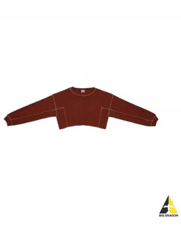 Omato Sweatshirt in Burned Punica FOSS RIB AU23 - BASERANGE - BALAAN 1