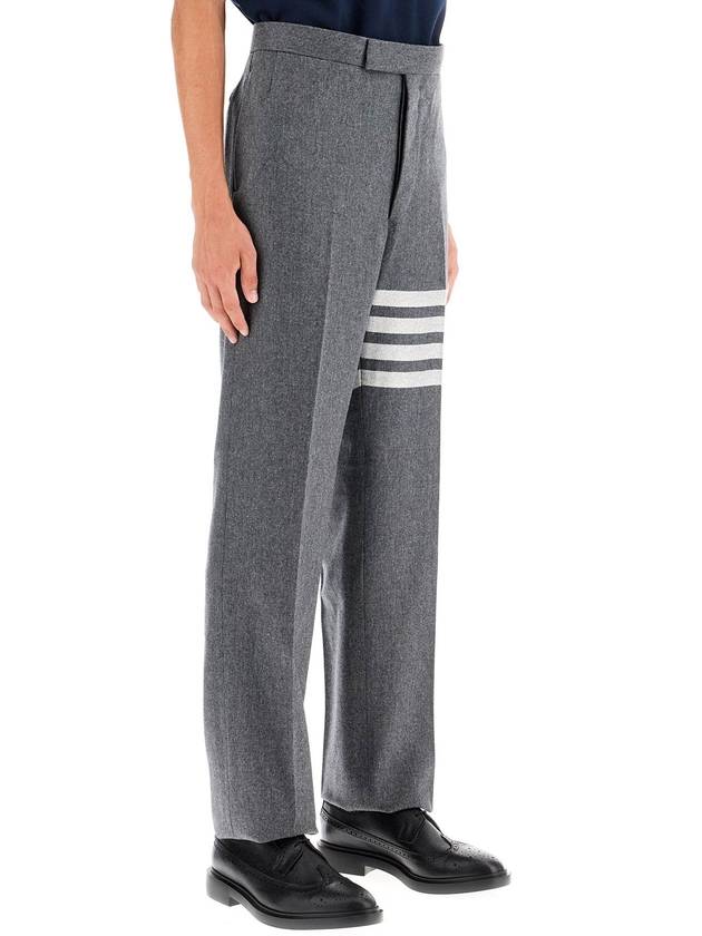 Bar Low Waist Tailored Straight Pants Med Grey - THOM BROWNE - BALAAN 3