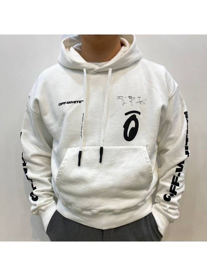 Split Arrow Overfit Hoodie White - OFF WHITE - BALAAN 2