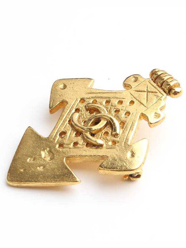 Vintage gold croix brooch - CHANEL - BALAAN 2