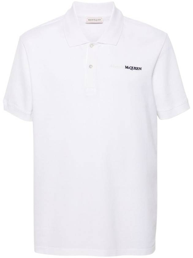 24FW Polo T-shirt 781998QXAAK 0965 White - ALEXANDER MCQUEEN - BALAAN 2