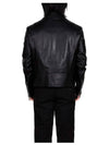 Pocket Nappa Leather Biker Jacket Black - LOEWE - BALAAN 4