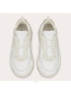 Men's Two-Tone Leather Suede Banshee Gumboy Low Top Sneakers White - VALENTINO - BALAAN 3