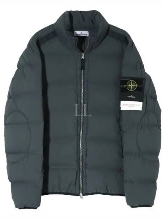 Seamless Tunnel Nylon Down Padding  Lead Gray - STONE ISLAND - BALAAN 2