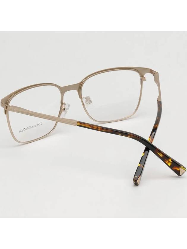 Eyewear Square Eyeglasses Gold - ERMENEGILDO ZEGNA - BALAAN 5