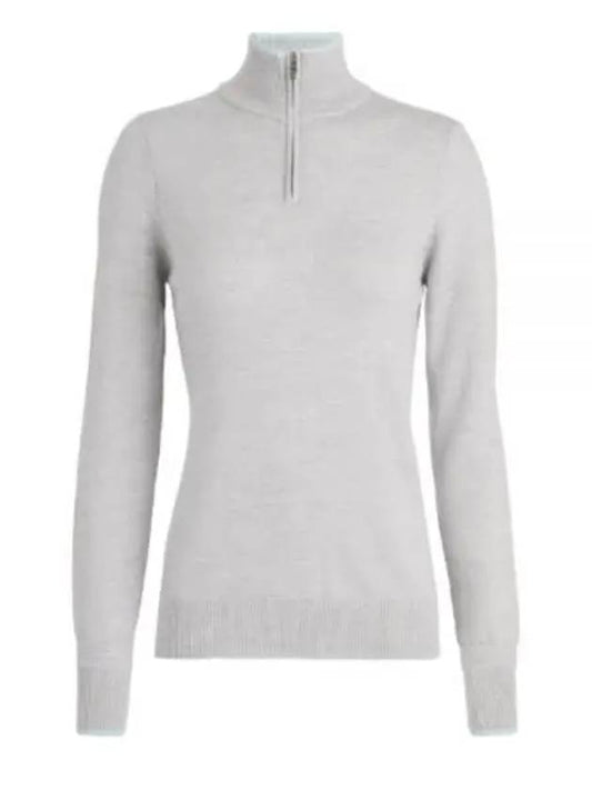 GFORE 24 CONTRAST TIPPING MERINO WOOL QRT ZIP SWEATER GLS000008 HGR Women s Quarter - G/FORE - BALAAN 1