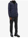 Wappen Patch Skin Touch Nylon Hooded Jacket Navy - STONE ISLAND - BALAAN 3